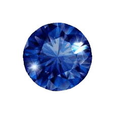 Blue Sapphire round BTBS109GSM by Brahmatells