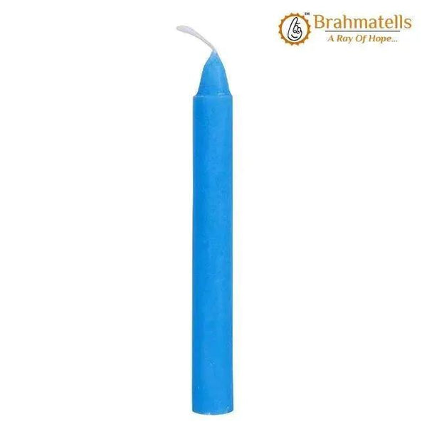 Blue Spell Candles Pack of 10 by Brahmatells