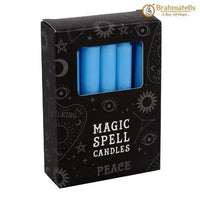 Blue Spell Candles Pack of 10 by Brahmatells