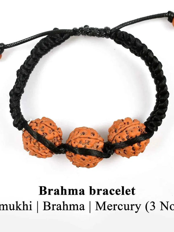 Brahma Bracelet with 4 Mukhi Rudraksha - Creative Wisdom | Brahmatells by Brahmatells