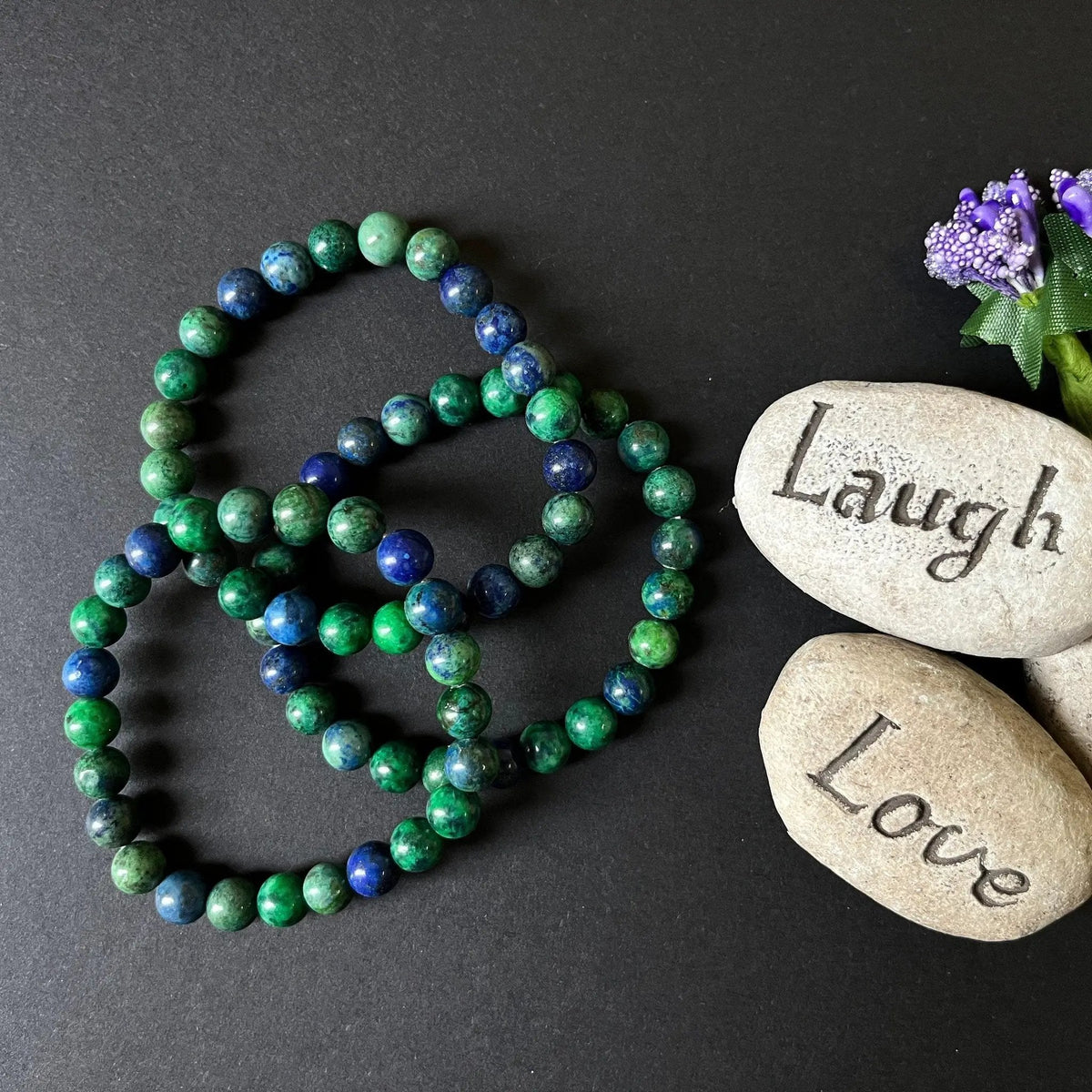 Brahmatells Azurite Malachite Crystal Bracelet – Unite Style and Spirit by Brahmatells