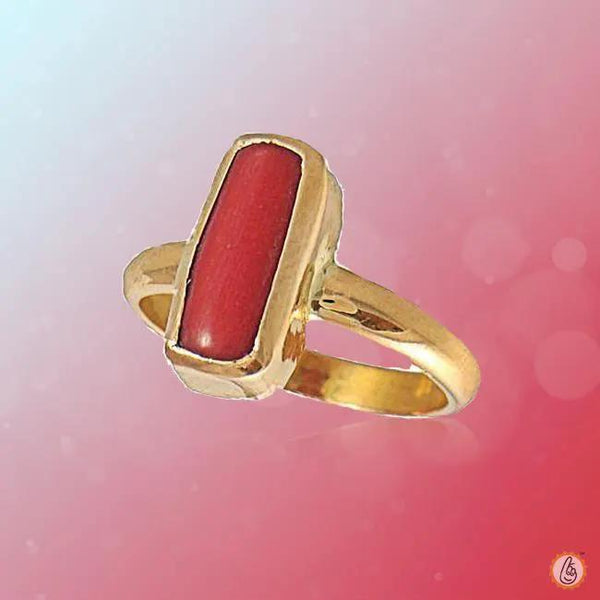 Brahmatells Crimson-Red Coral Panchdhatu Ring: A Fusion of Astrology and Elegance by Brahmatells