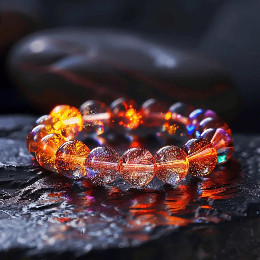 Brahmatells Golden Rutile Bracelet – Radiate Sophistication and Shine by Brahmatells