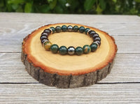 Brahmatells Grounding Bracelet: Bloodstone & Black Tourmaline | Harmonizing Astro Jewels by Brahmatells