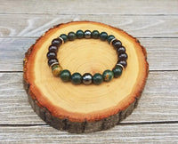 Brahmatells Grounding Bracelet: Bloodstone & Black Tourmaline | Harmonizing Astro Jewels by Brahmatells