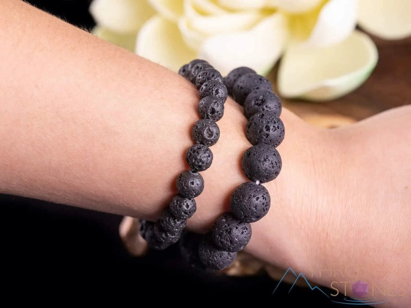 Brahmatells LAVA Round Beaded Bracelet – Embrace Earthy Elegance by Brahmatells