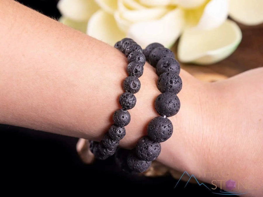 Brahmatells LAVA Round Beaded Bracelet – Embrace Earthy Elegance by Brahmatells