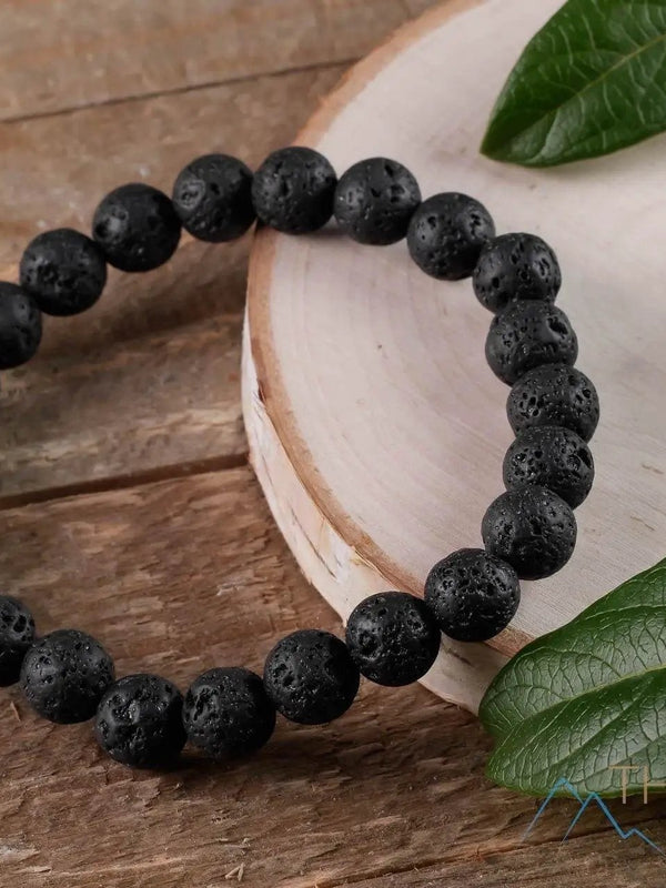 Brahmatells LAVA Round Beaded Bracelet – Embrace Earthy Elegance by Brahmatells