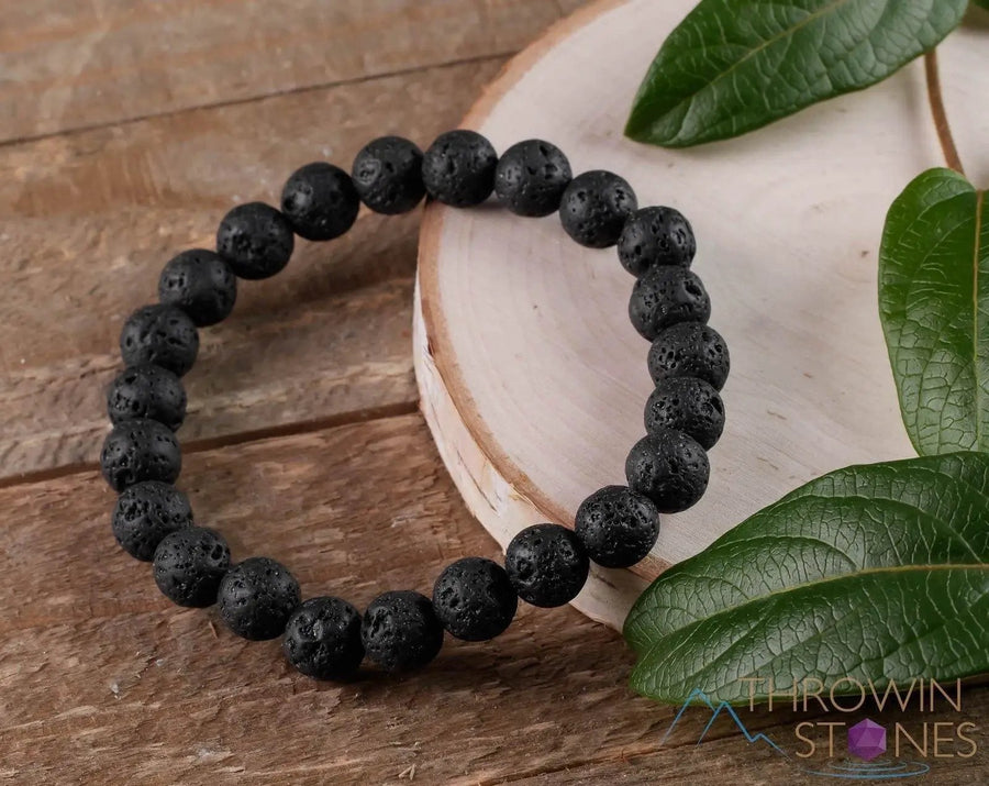 Brahmatells LAVA Round Beaded Bracelet – Embrace Earthy Elegance by Brahmatells