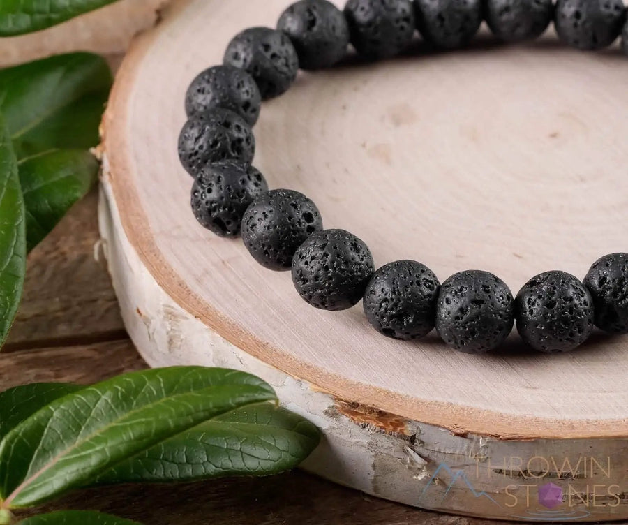 Brahmatells LAVA Round Beaded Bracelet – Embrace Earthy Elegance by Brahmatells