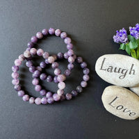 Brahmatells Lepidolite Crystal Bracelet – Elegant Natural Gemstone Accessory by Brahmatells