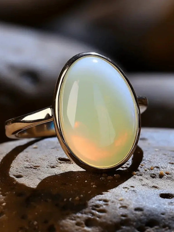 Brahmatells Milk Opal Australian (Doodhiya Patthar): Elegance in White by Brahmatells