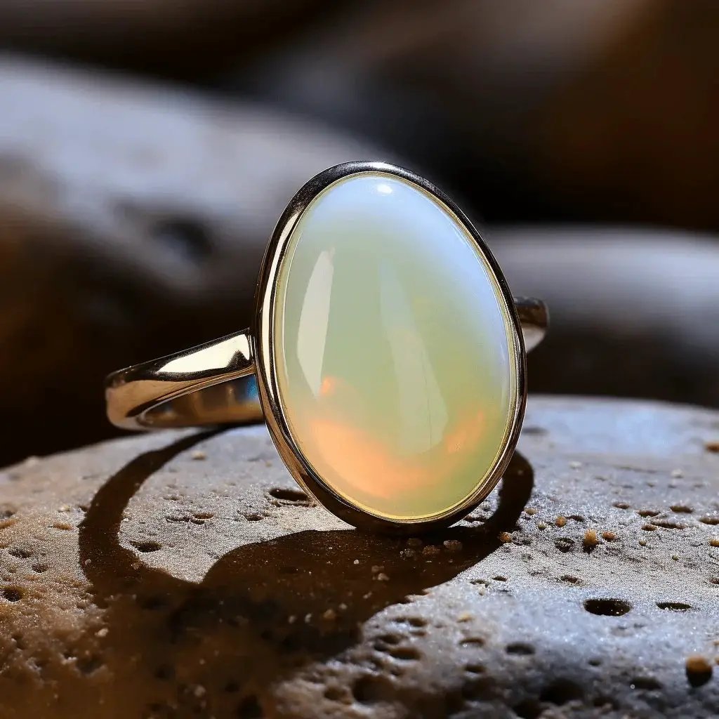 Brahmatells Milk Opal Australian (Doodhiya Patthar): Elegance in White by Brahmatells