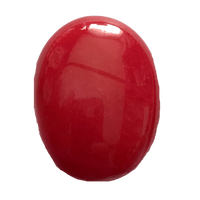 Brahmatells Oval-Blood-Red Red Coral: A Touch of Elegance by Brahmatells