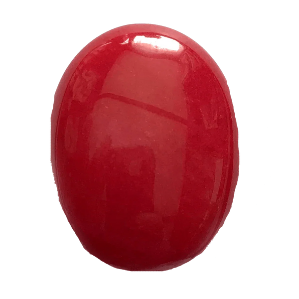 Brahmatells Oval-Blood-Red Red Coral: A Touch of Elegance by Brahmatells