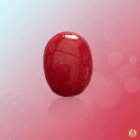 Brahmatells Oval-Blood-Red Red Coral: A Touch of Elegance by Brahmatells