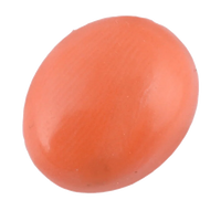 Brahmatells Premium Red Coral Oval-Natural: Harmonize Your Life with Astrological Gem by Brahmatells
