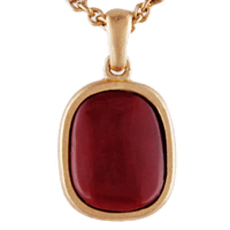 Brahmatells Premium Red Coral Wine-Red Pendant: Astrological Elegance Redefined by Brahmatells