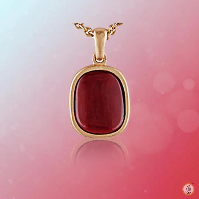Brahmatells Premium Red Coral Wine-Red Pendant: Astrological Elegance Redefined by Brahmatells