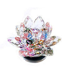 Brahmatells Radiant Crystal Lotus: Spiritual Decor for Every Home by Brahmatells