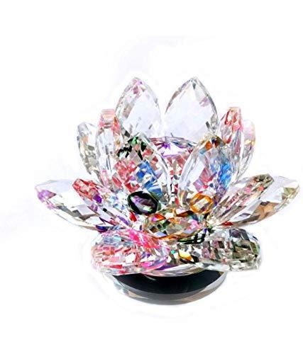 Brahmatells Radiant Crystal Lotus: Spiritual Decor for Every Home by Brahmatells