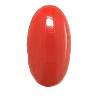 Brahmatells Red Coral Oval-Apple-Red: Mars-Aligned Gemstone for Strength by Brahmatells