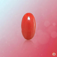 Brahmatells Red Coral Oval-Apple-Red: Mars-Aligned Gemstone for Strength by Brahmatells