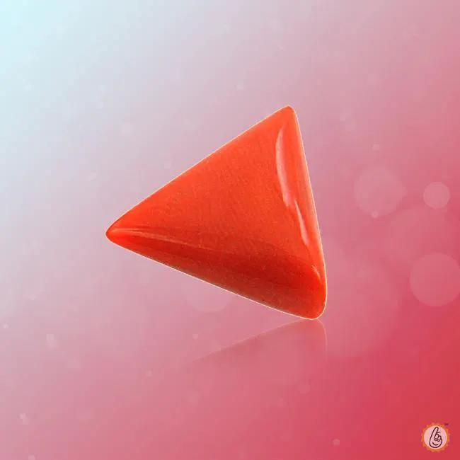 Brahmatells Red Coral Triangle-Blood Red: A Mars-Inspired Astrological Gemstone by Brahmatells