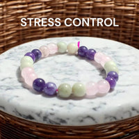 Brahmatells Stress Control Bracelet - Calming Gemstone Jewelry for Mindfulness by Brahmatells