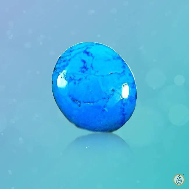 Brahmatells Turquoise Deep-Dodger-Blue: Jupiter's Gem for Clarity and Success by Brahmatells