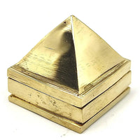 Brass Metal Vastu Pyramid for Home & Office Feng Shui Products North-West (Golden) by Brahmatells