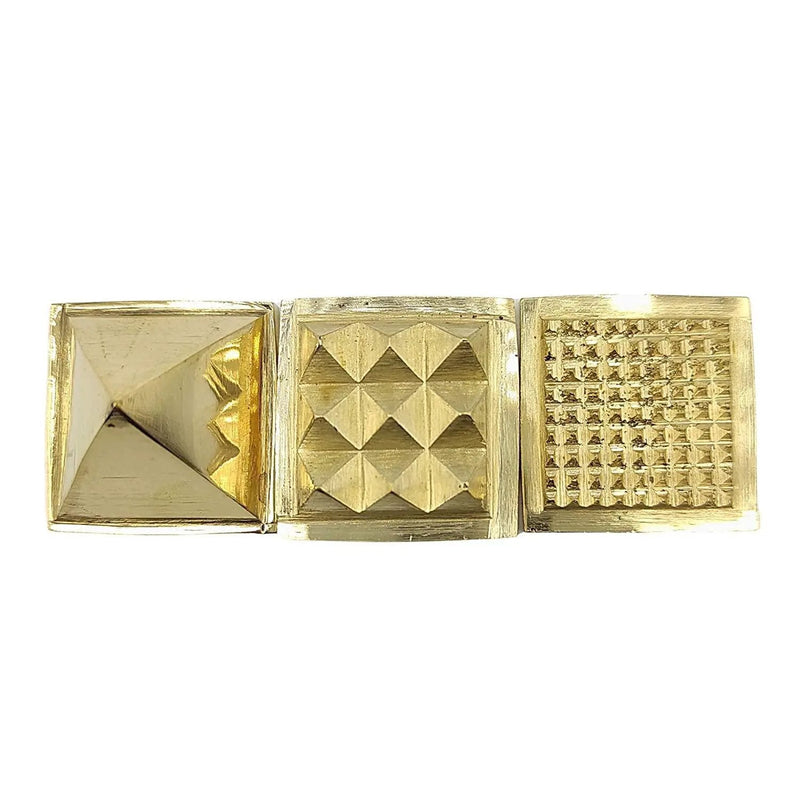 Brass Metal Vastu Pyramid for Home & Office Feng Shui Products North-West (Golden) by Brahmatells