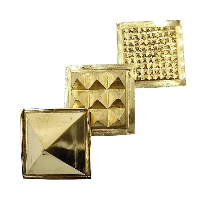 Brass Metal Vastu Pyramid for Home & Office Feng Shui Products North-West (Golden) by Brahmatells