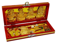 Brass Sri Dhan Laxmi -Kuber Bhandari Yantra (Gold) by Brahmatells