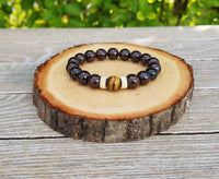 Business Success Bracelet: Tigers Eye & Garnet | Brahmatells Exclusive by Brahmatells