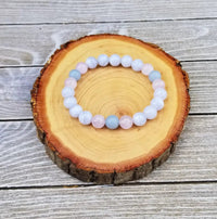Calming Peace Bracelet: Angelite & Amethyst | Brahmatells by Brahmatells