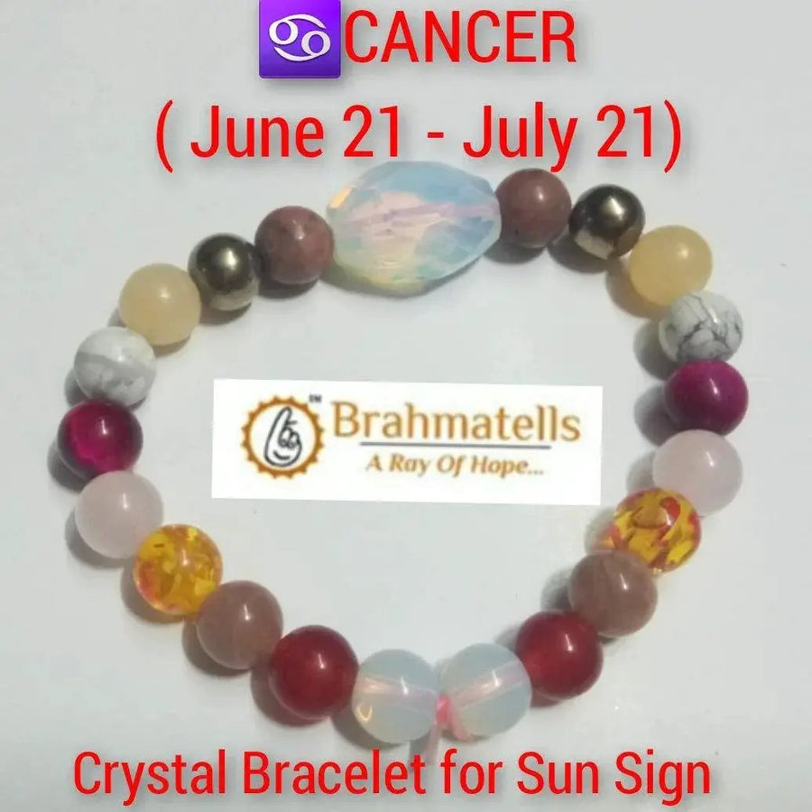Cancer Zodiac Crystal Bracelet - Embrace Emotional Depth | Brahmatells by Brahmatells