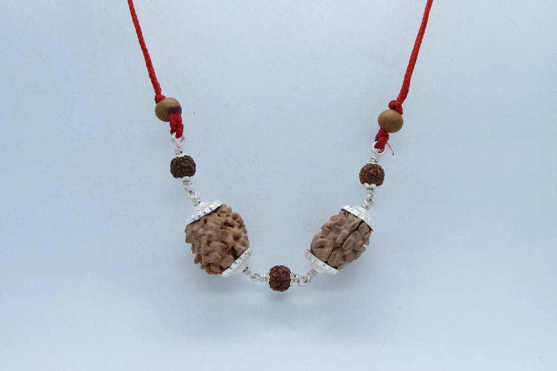 Cancer Zodiac Rudraksha Pendant – 2 Mukhi Indian Beads | Brahmatells by Brahmatells