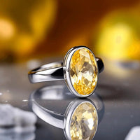 Candle-Light Yellow Sapphire Ring - Jupiter's Radiance | Brahmatells by Brahmatells