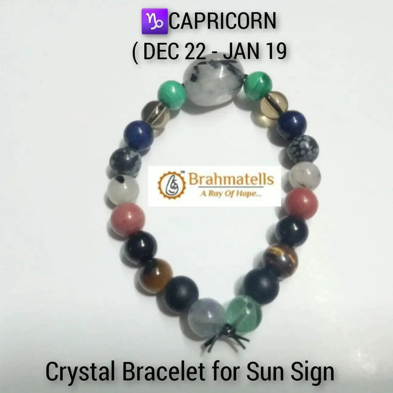 Capricorn Zodiac Crystal Bracelet - Discipline & Ambition | Brahmatells by Brahmatells