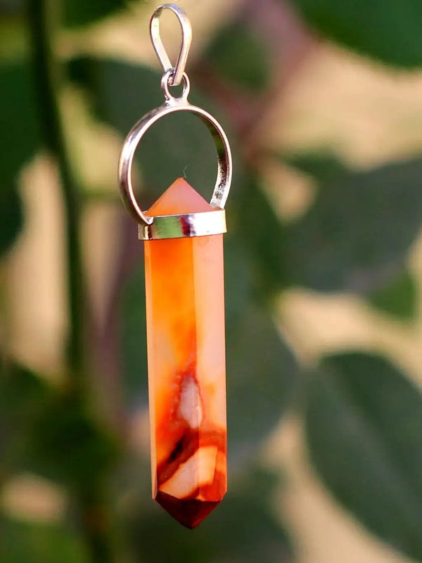 Carnelian Double Side Pendant for Balance & Harmony | Brahmatells by Brahmatells