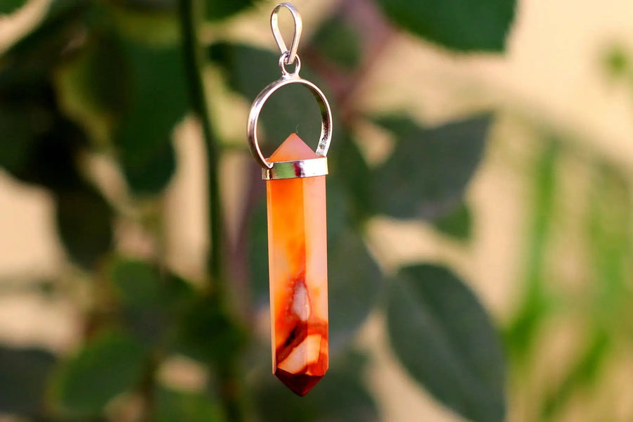 Carnelian Double Side Pendant for Balance & Harmony | Brahmatells by Brahmatells