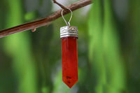 Carnelian Pencil Pendant by Brahmatells