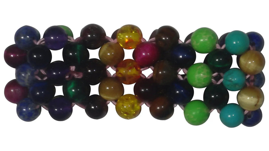 Cat's Eye Bracelet with 7 Chakra Stones for Spiritual Protection | Brahmatells by Brahmatells