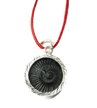Chakra Shaligram Silver Plated Pendant. by Brahmatells