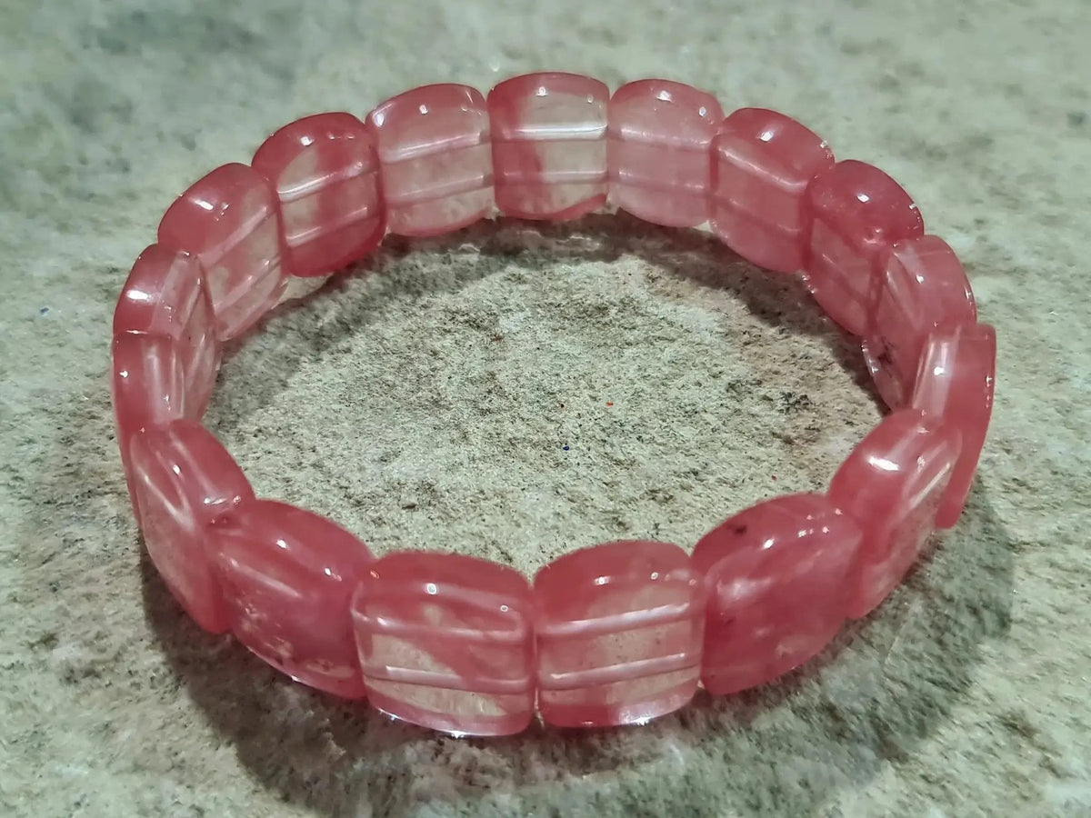 Cherry Quartz Bracelet: Energize Your Life | Brahmatells by Brahmatells