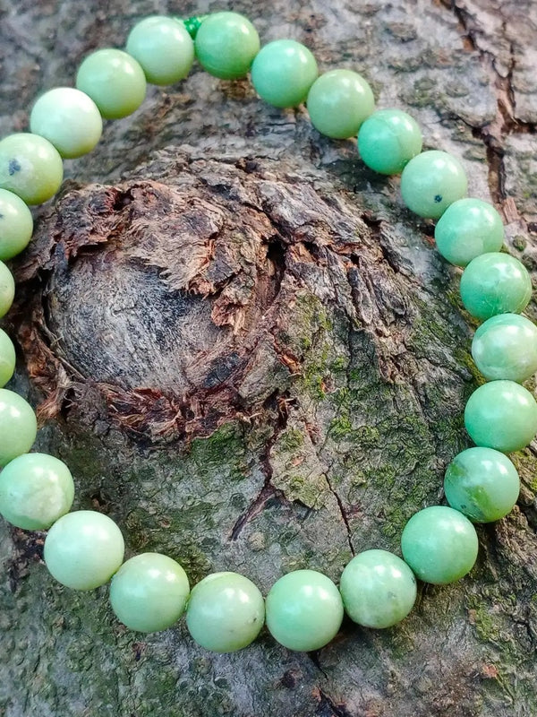 Chrysoprase 8mm Healing Bracelet for Heart & Creativity | Brahmatells by Brahmatells