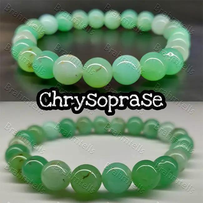Chrysoprase 8mm Healing Bracelet for Heart & Creativity | Brahmatells by Brahmatells
