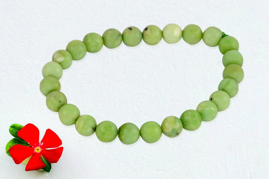 Chrysoprase 8mm Healing Bracelet for Heart & Creativity | Brahmatells by Brahmatells