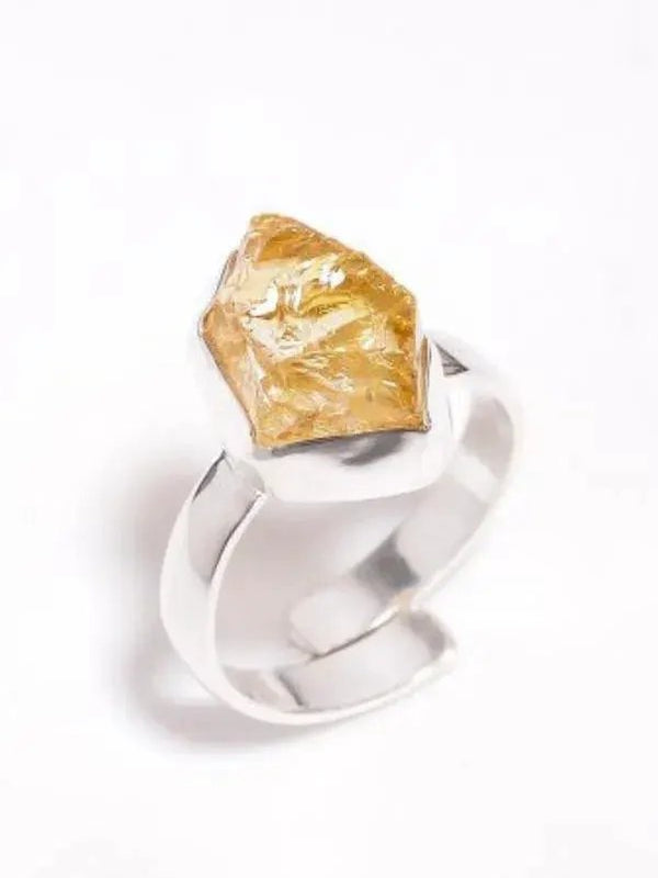 Citrine Adjustable Ring by Brahmatells